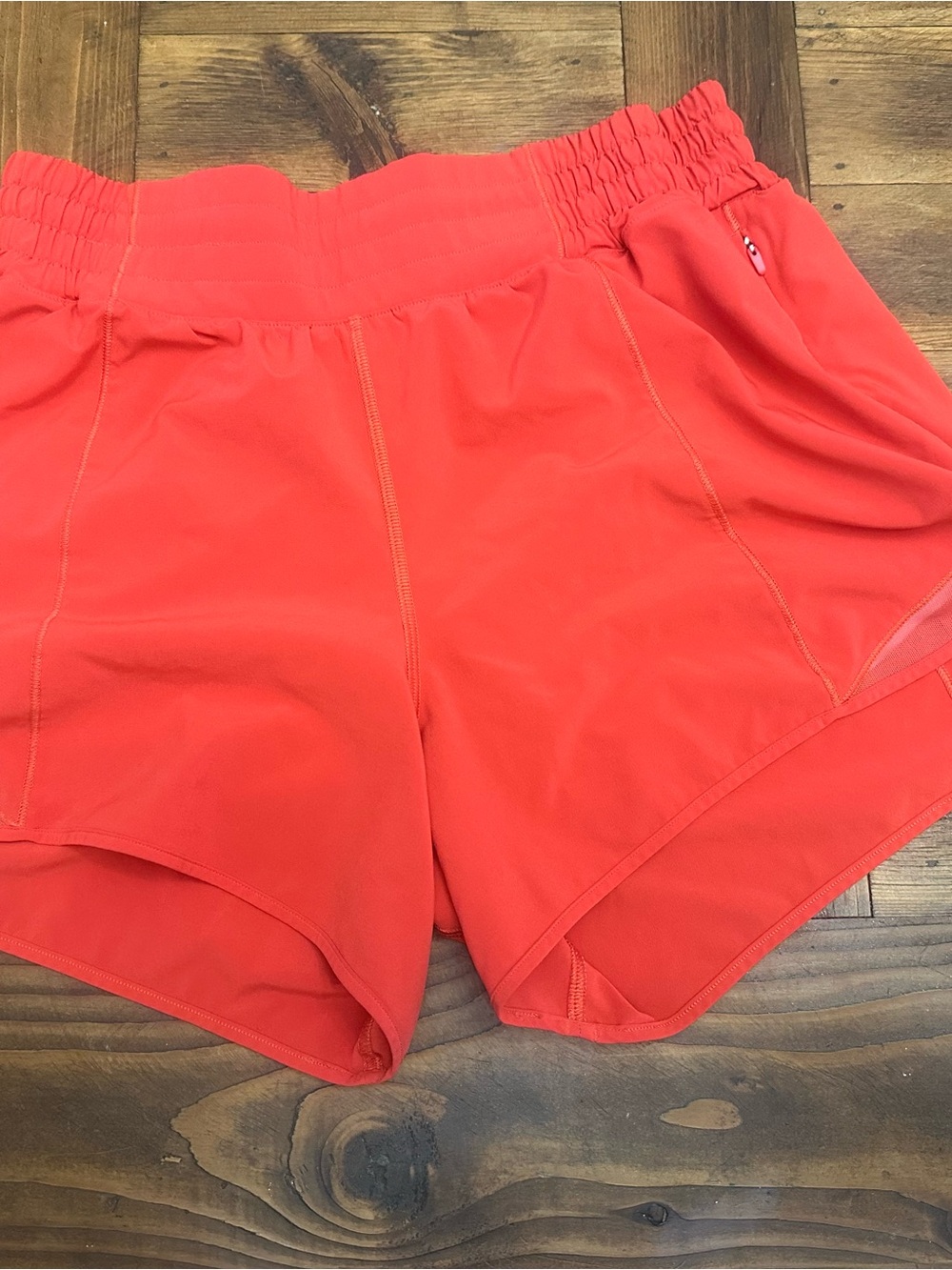 lululemon athletica Hotty Hot high rise 4in, red Performance Run Shorts
